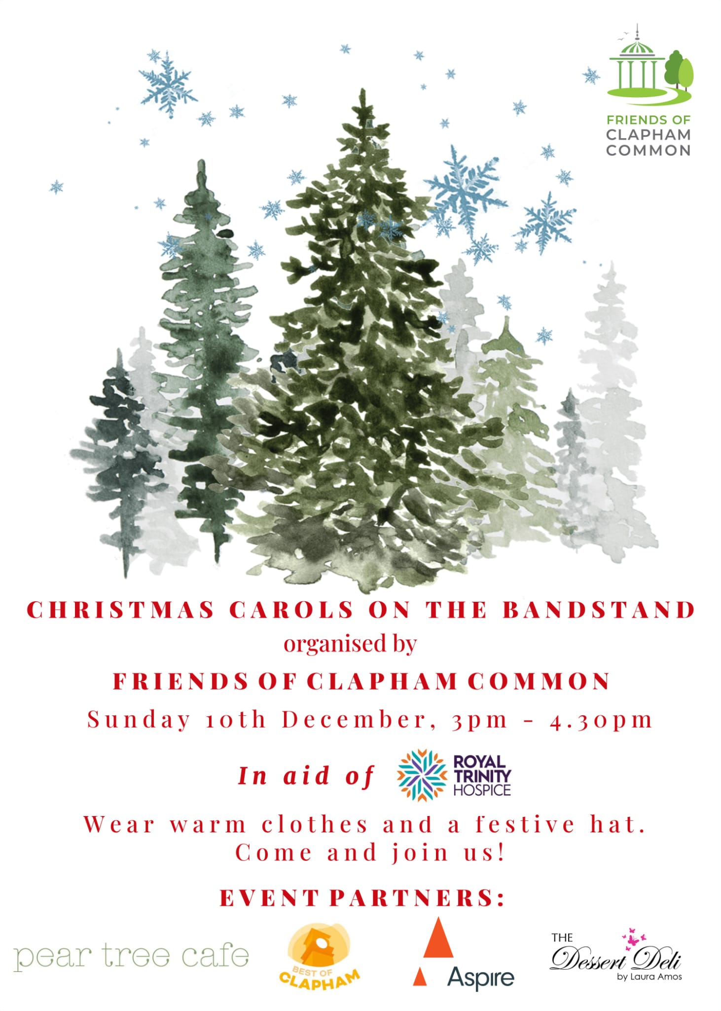 Christmas Carol by the bandstand Clapham common